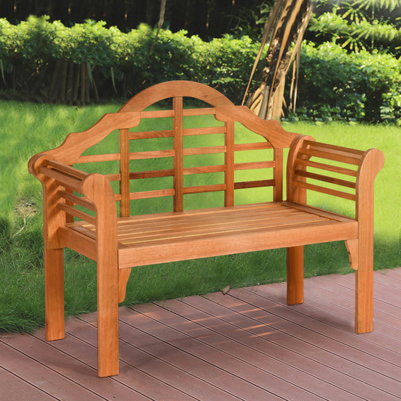 Daphie Solid Wood Eucalyptus Outdoor Bench
