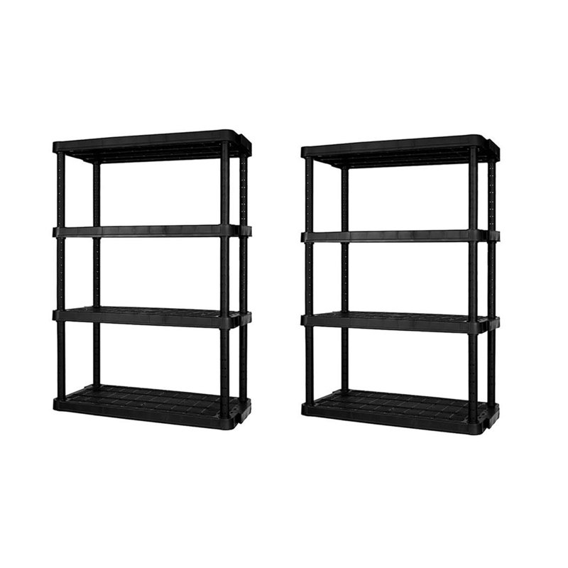 Étagère de rangement ajustable robuste 4 tablettes (paquet de 2) Grace Living