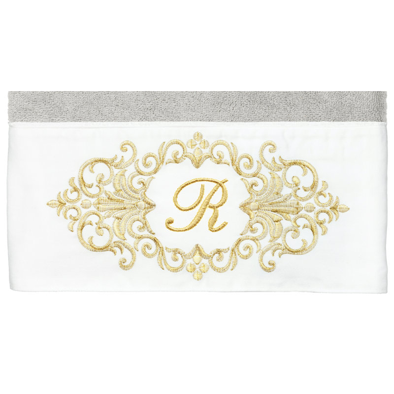 Linum Home Textiles 100% Turkish Cotton MONICA 2PC Embellished Bath Towel Set, R