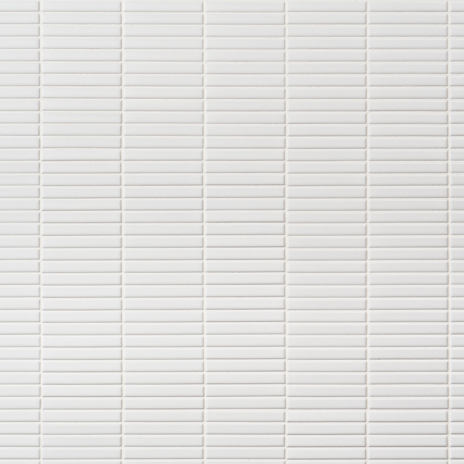 11" x 12" Porcelain Mosaic Tile, White Matte