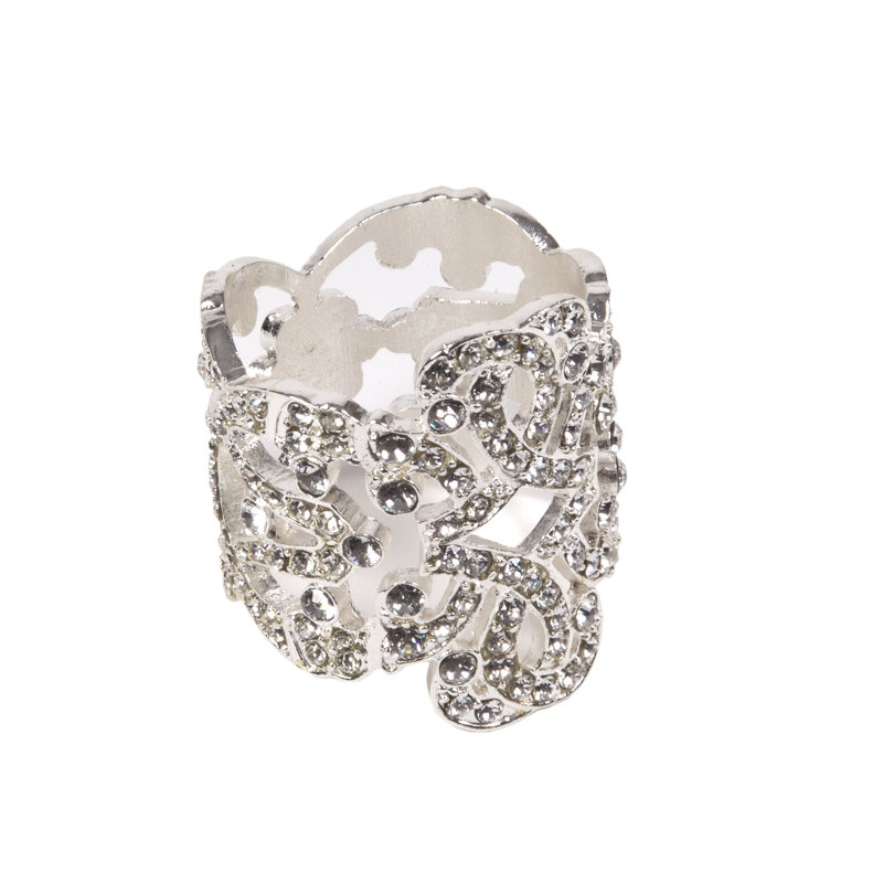 Bridal Napkin Rings, Silver