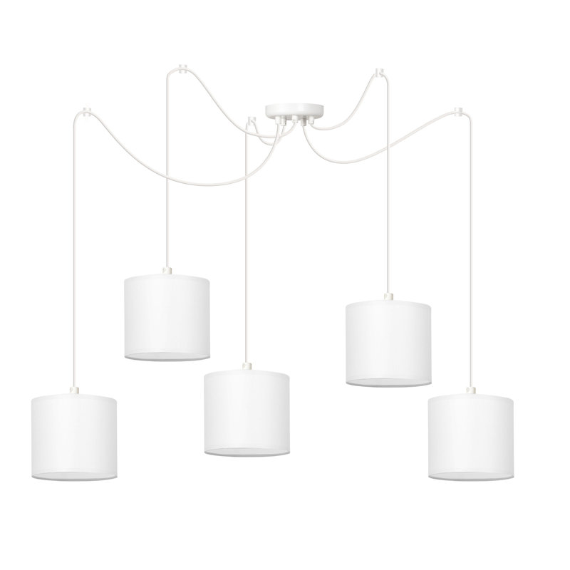 Venita 5 - Light Cluster Pendant, White, White