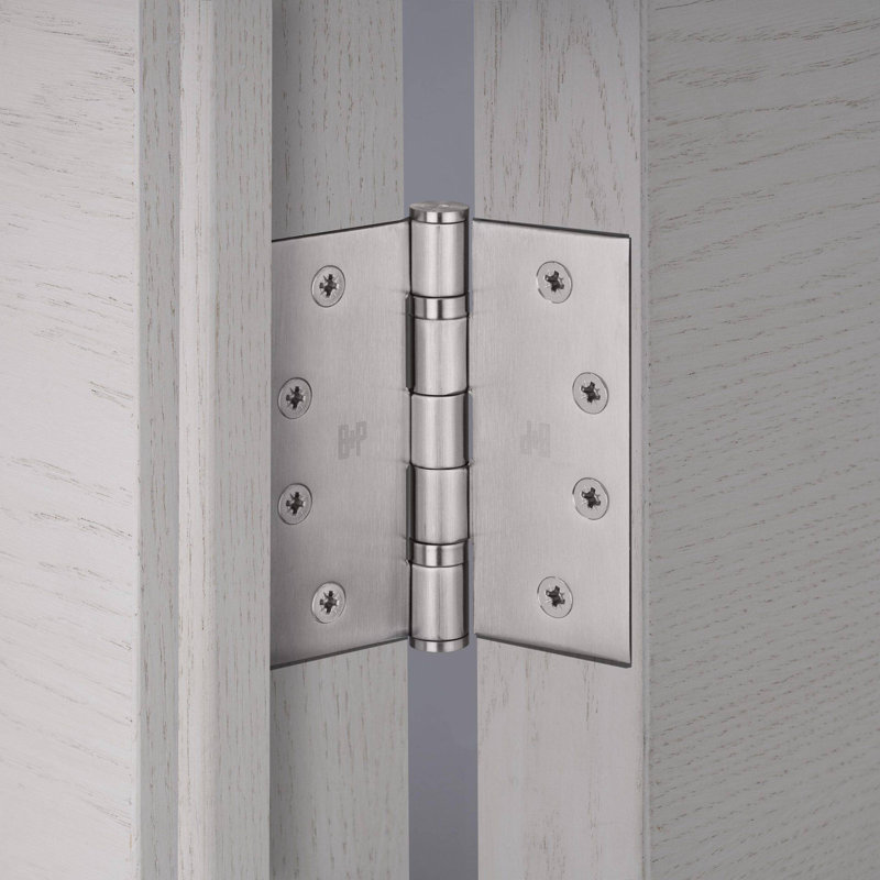 4'' x 4'' Stainless Steel Butt Bearing Hinge, Steel