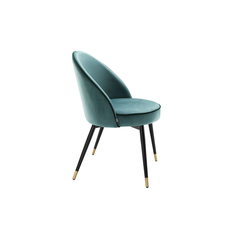 Upholstered Dining Chair, Turquoise