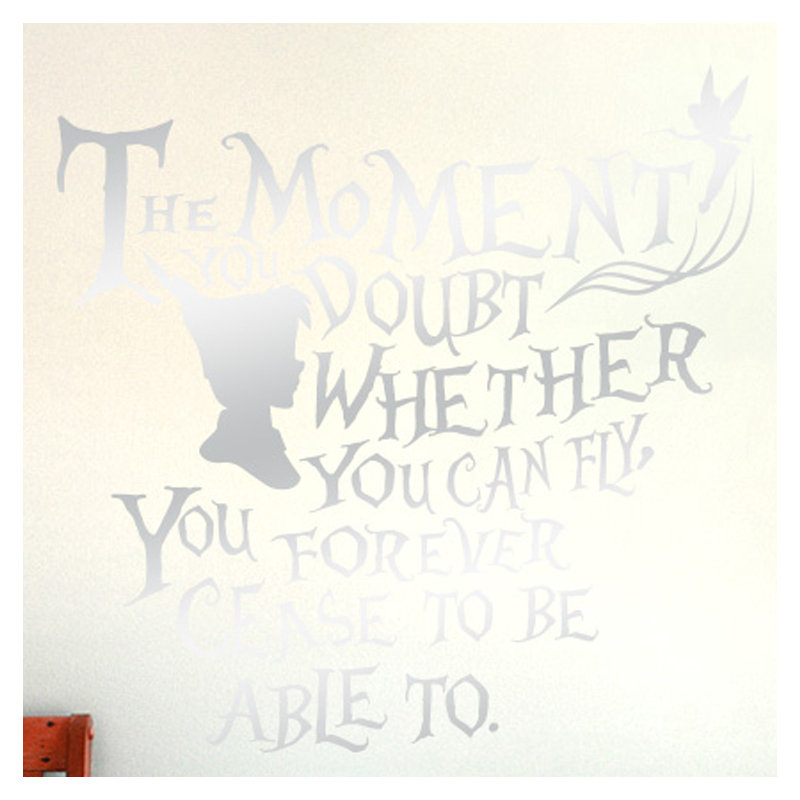 Wall Decal, Shiny Silver