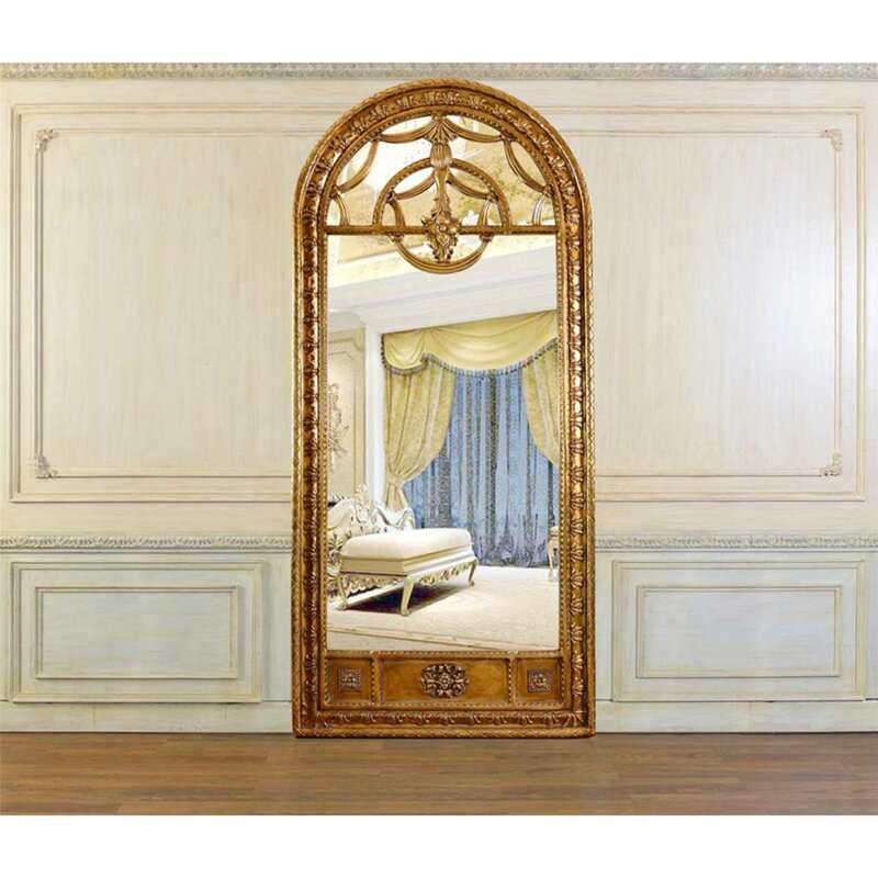 Flat Solid Wood Mirror, 39.4" x 82.7"