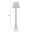Lampe sur pied en coton blanc Samba