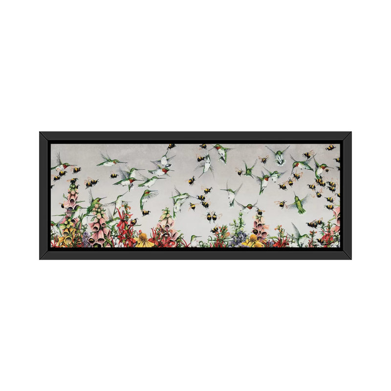 La Bataille de Flynn's Patch - reproduction d'art panoramique, H 20 po x l 60 po x P 1,5 po, Toile avec cadre noir