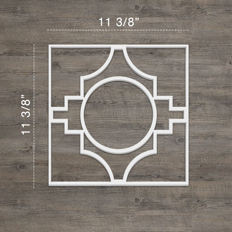 Panneaux muraux décoratifs en gypse, H 11,375 po x l 11,375 po x P 0,375 po