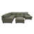 Olive Green Genuine Leather selected