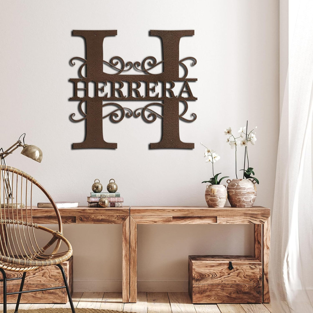 Custom Name Letter Monogram Family Personalize Wedding Gift Cabin Outdoor Metal Signs Wall Décor SIGNLEADER 