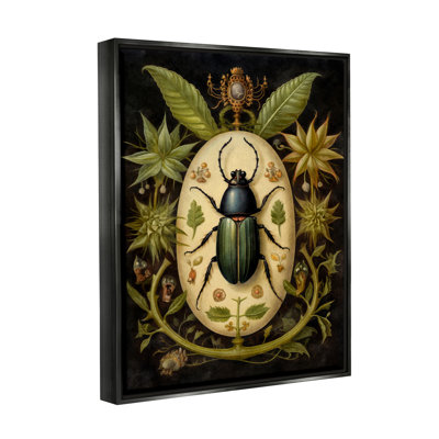 Ba-429-Floater " VIntage Beetle And Botanicals " by The Dutch Lady