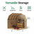 Colonial Greenfield Barn Outdoor Wood Storage Shed-294814153-294814159