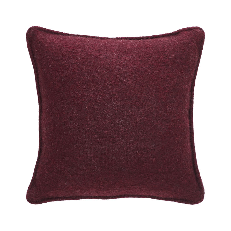 Embroidered Reversible Throw Pillow