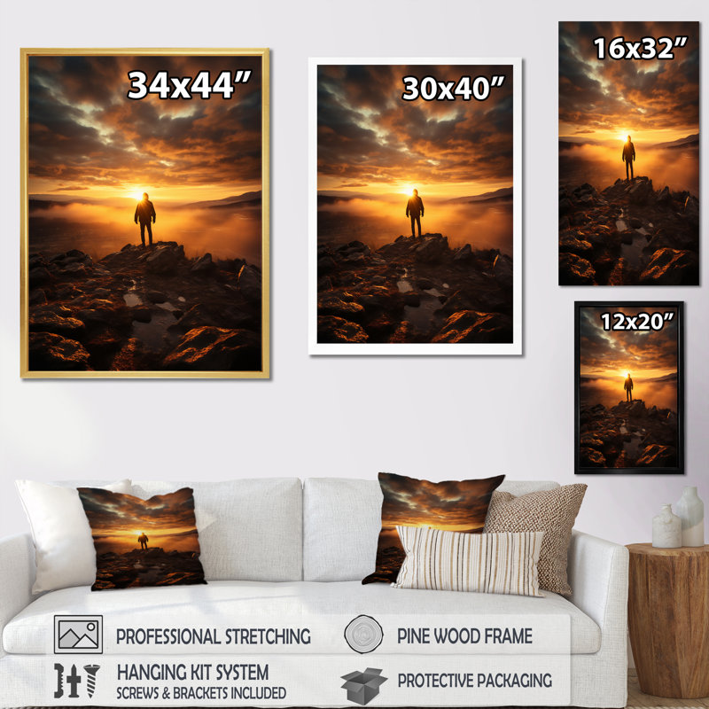 «Lewak Sunrise Embraces The Dawn I», reproduction sur toile, H 40 po x l 30 po x P 1,5 po, Toile tendue