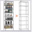 Étagère à 8 niveaux en fil métallique robuste, organisateur de rangement réglable et polyvalent pour la maison et le garage