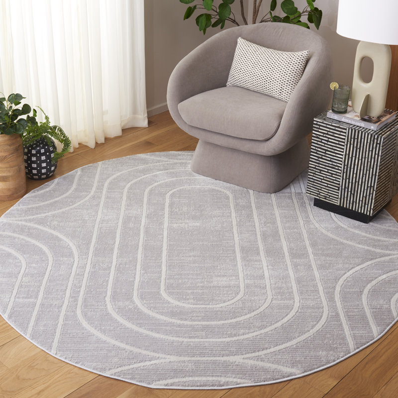 Kaillan Performance Abstract Rug, Round 6'7"