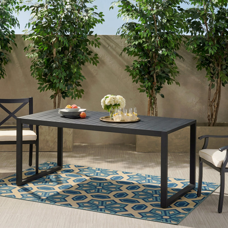 Outdoor Aluminum Patio Dining Table