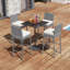 Tabourets de bar en osier de patio-378636424