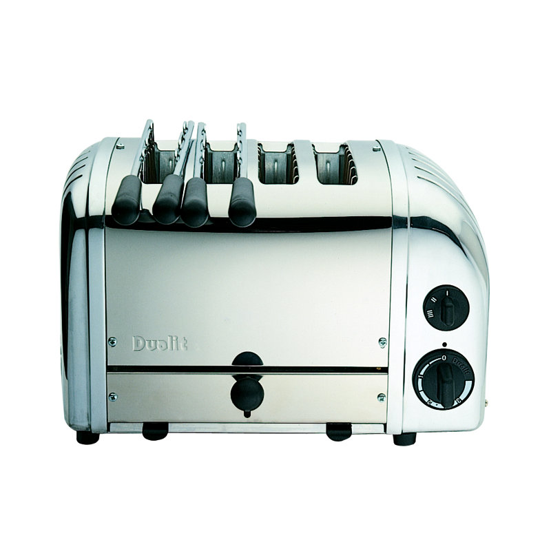 Dualit Combi 2+2 Toaster, Polished Stainless Steel