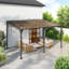 Pergola en métal avec auvent