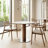 Sintered Stone Round Dining Table, 31.5" Modern Circle Kitchen Table With Stainless Steel Base For 2-4-88941422