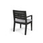 Chaise de salle à manger (2), gris foncé - bois avec coussins d'eau, idéale pour toutes les chaises de table (2) crème exquise fabriquée à la main