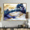 Genris Golden Trees Aurora Over The Marble Peaks III - paysages abstraits, art mural