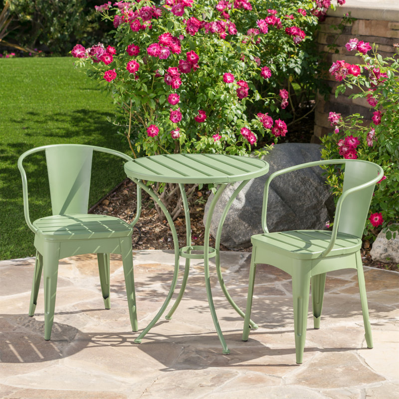 Colmar 3 Pc Kd Metal Set, Green