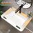 31.5" W X 22" D ADA Compliant Ceramic Bathroom Sink Wall-Mounted Rectangular White Sink Wall Hung Accessible Vessel Sink with Integrated Handles & Single Pre-Drilled Faucet Hole