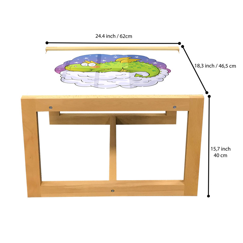 Isaic Sled Coffee Table, 40cm H x 46.5cm W x 62cm D