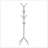 Free Standing 8-Hook Metal Coat Rack, Contemporary Hall Tree For Entryway And Bedroom, Modern And Durable Storage Solution-839502009