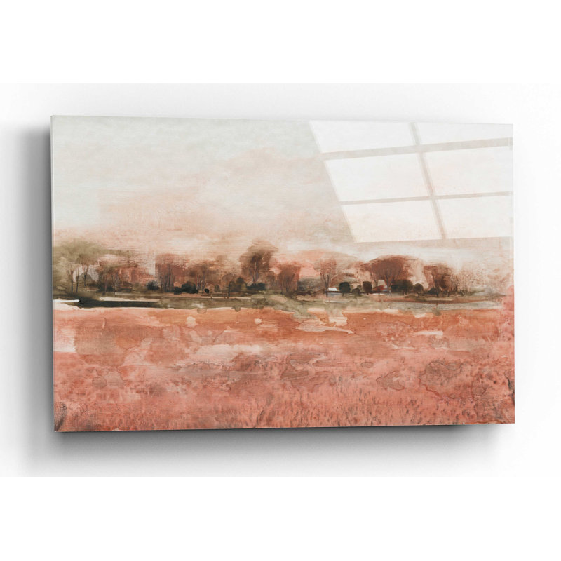 «Red Soil II» par Tim O'Toole, art mural en verre acrylique, H 12 po x l 16 po x P 0,13 po