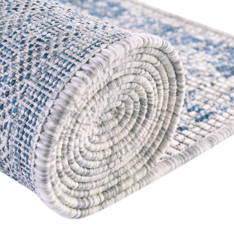 Tapis d'extérieur Nile de couleur turquoise