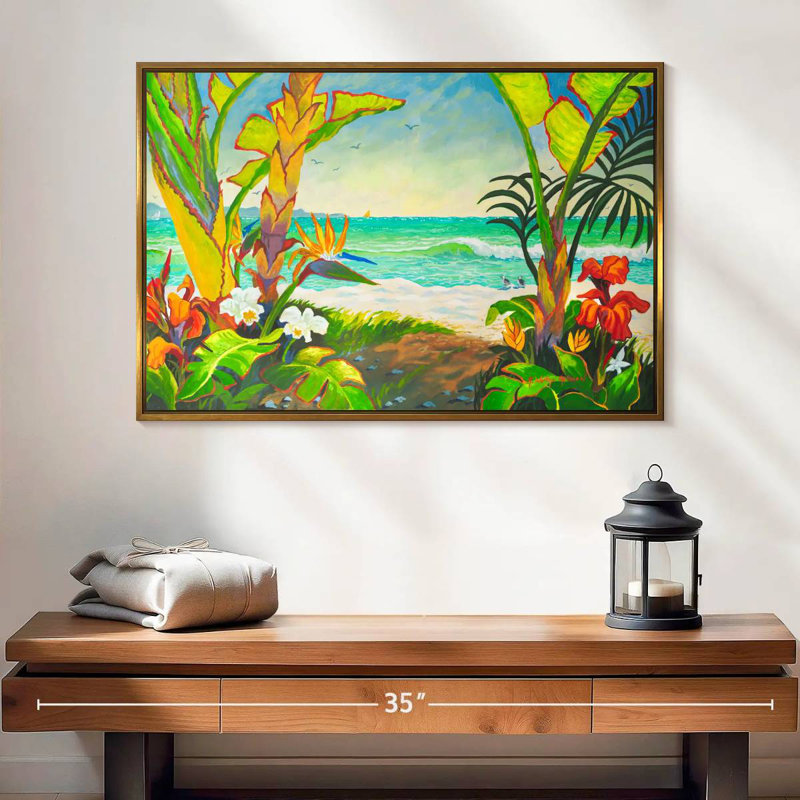 Time To Chill At The Tamsin, 25" X 17", Floating Frame Gold