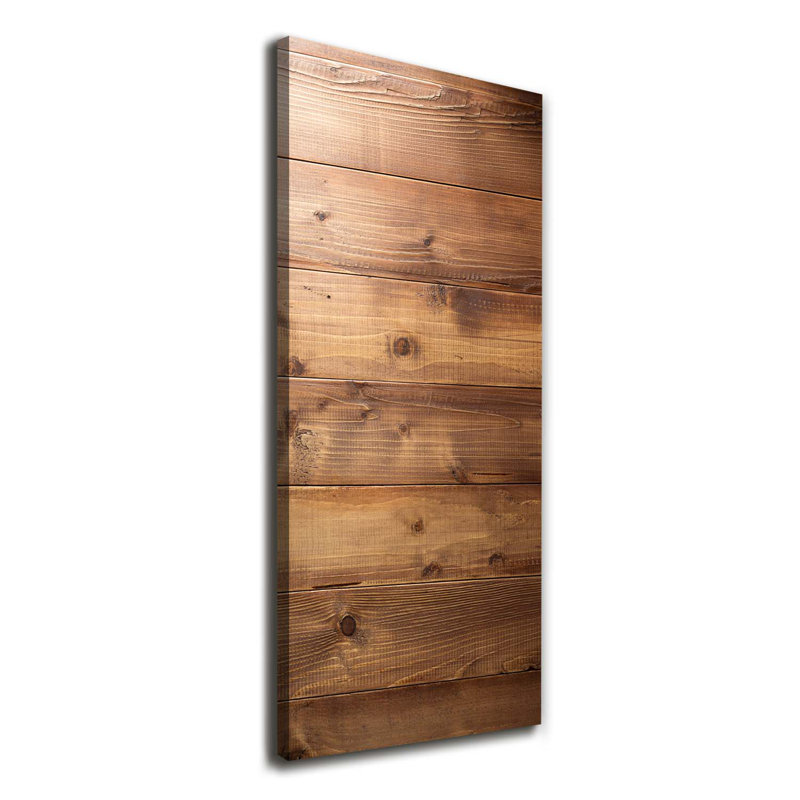 Wooden Background - Wrapped Canvas Print