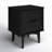 Solid Wood Groove Handle 2-Drawer Nightstand-1938563876
