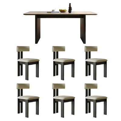 Concevez l'ensemble de table à manger et de chaises Rock The Plate