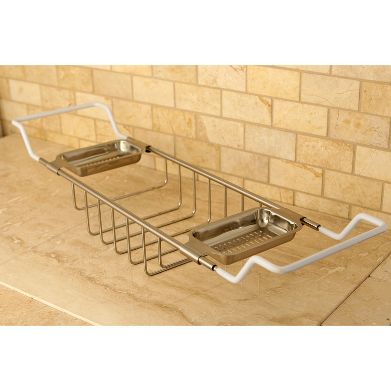 Plateau de rangement pour baignoire Kingston Kingston, Nickel brossé