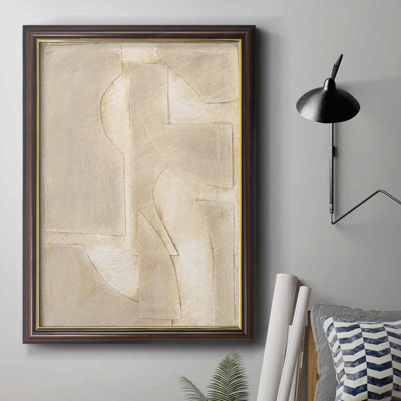 Buff Buff Shapes II - Peinture sur toile encadrée, H 36 po x l 24 po x P 2,5 po