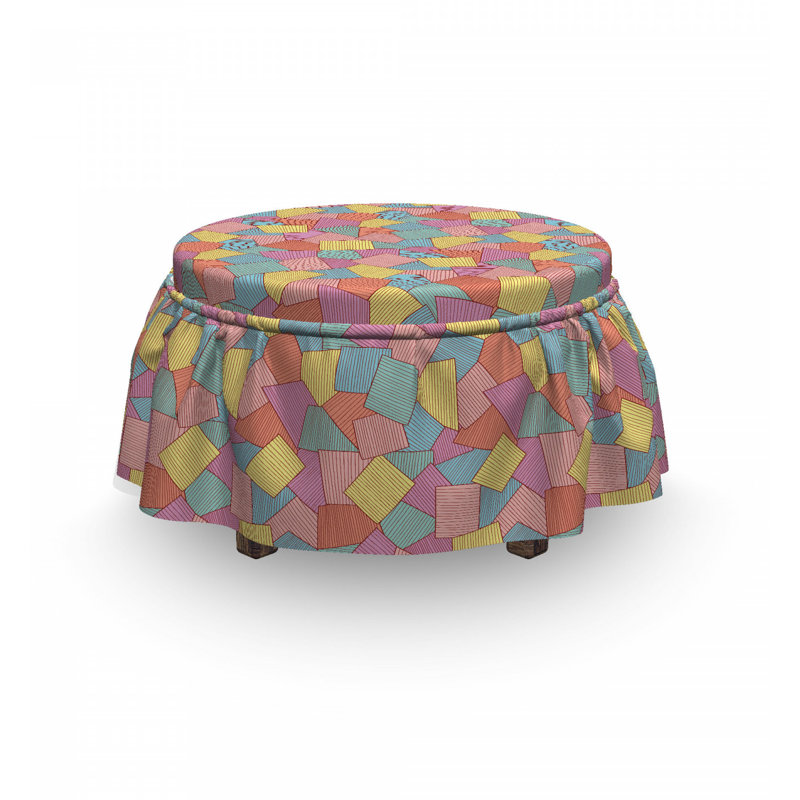 Box Cushion Ottoman Slipcover