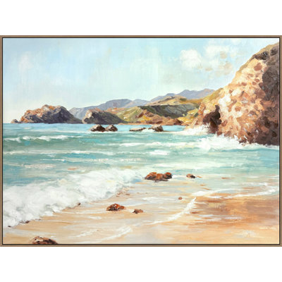 Coastal Daybreak II - 36" x 48" - Hand-Embellished Canvas in Frame