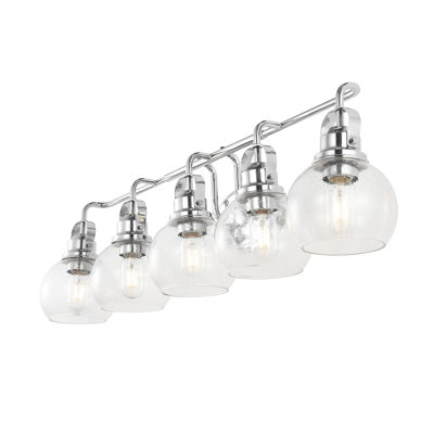 Gilbertson Metal/Seeded Glass Vanity Light