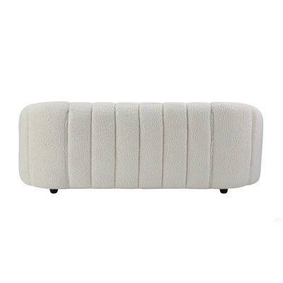 Osmash White Teddy Sherpa Sofa