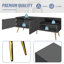 Banc de rangement moderne avec coussins rembourrés-1391112154