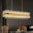33.5" Modern Gold Rectangle Chandelier-249224877-249224874
