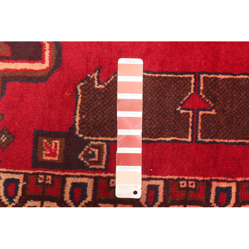 Rizbaft Red Rug 3'7" x 6'8"