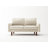 Anacapa 58" Velvet Round Arm Sofa Loveseat-813055284