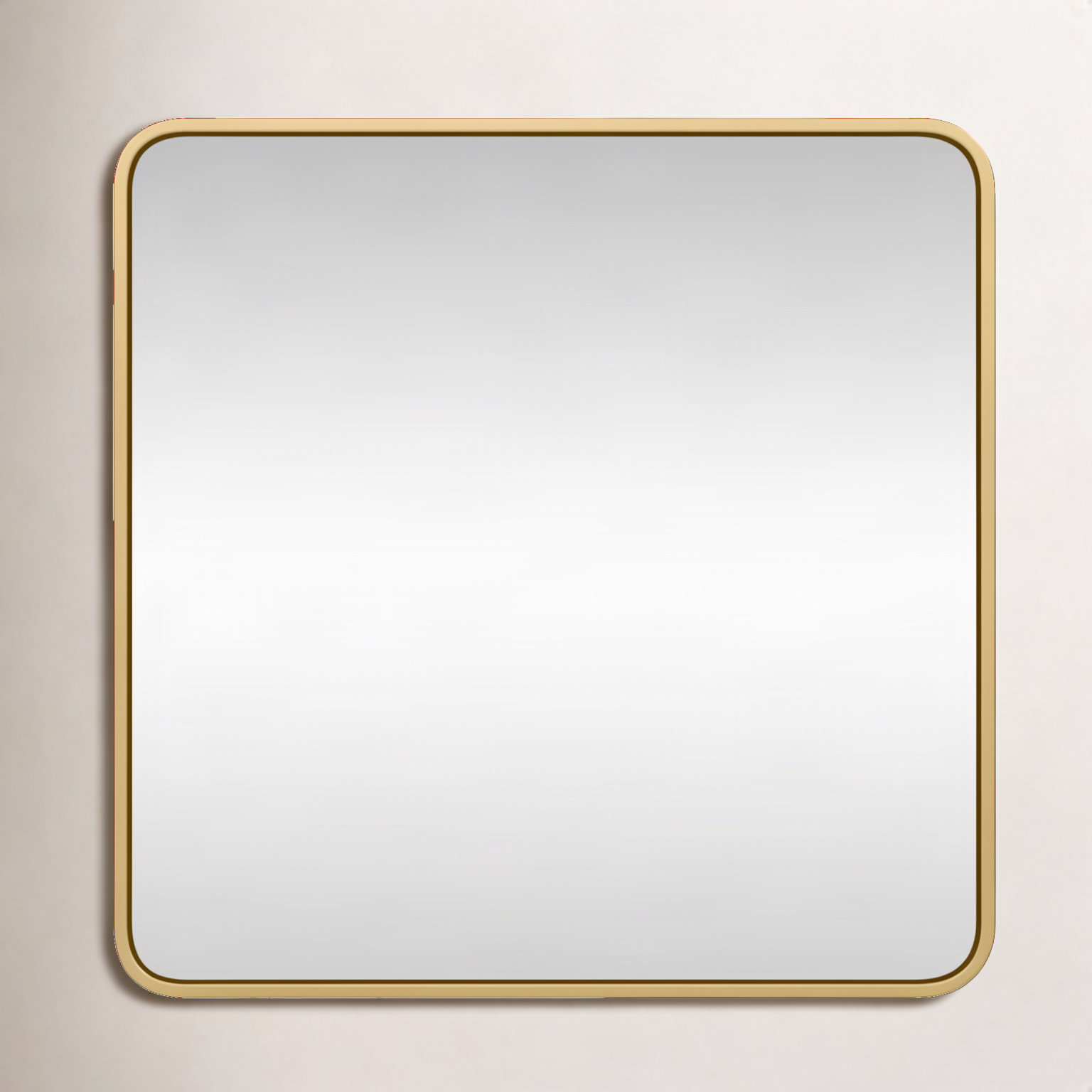 Wall Mirror, 48"  x 48" , Brass