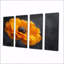 Ensemble d'impressions murales monochromes jaunes et noirs Elegance I - Buttercups-1160623605